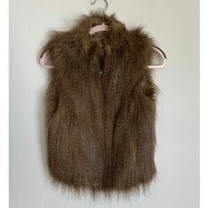 Johnnie B Faux Fur Vest size 11-12